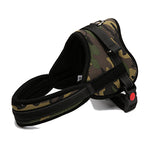 Personalized Quick Release Dog Harness Red Camo Black
