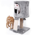 Entertaining Fun Big 5 Levels Cat Tree House Beige, Coffee Colors