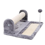 Entertaining Fun Big 5 Levels Cat Tree House Beige, Coffee Colors