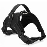 Heavy Duty Nylon Padded Dog Harness Black Camouflage Red